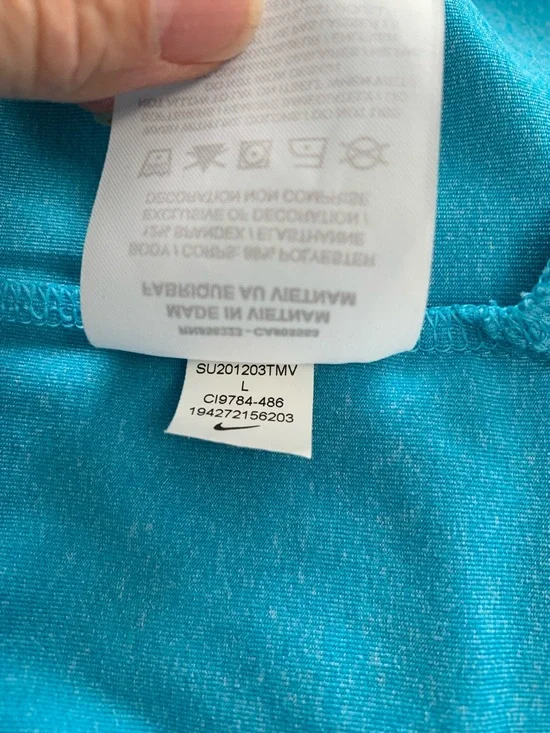 Nike Golf Shirt Polo Mens L Performance Dri-Fit Floral All Over Print AOP Preppy - Picture 13 of 13